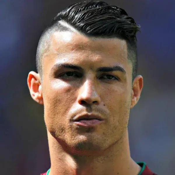 Hard Part Side Fade Ronaldo Hairstyle