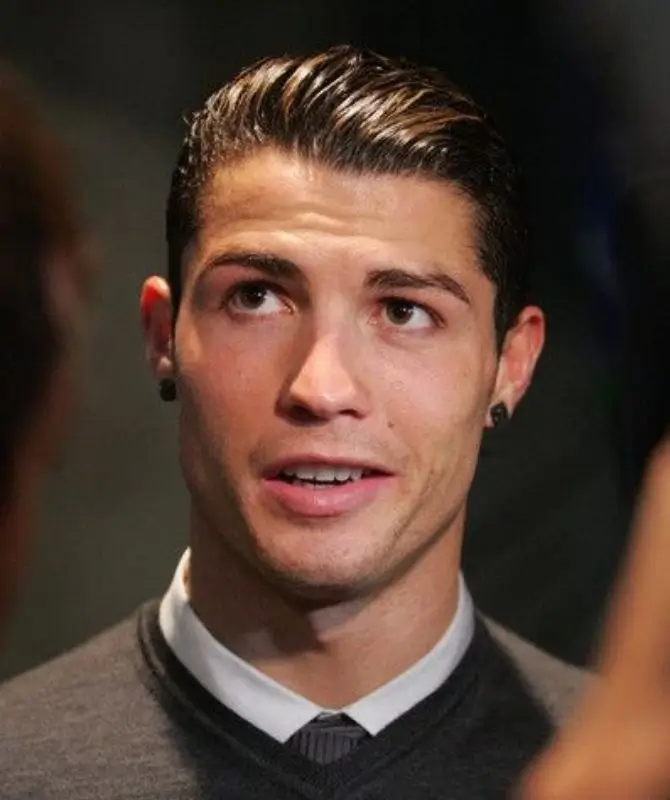 High Taper Textured Top Ronaldo Hairstyle