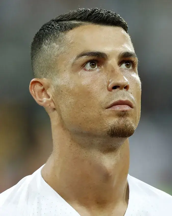 Short Crop Fade Ronaldo Hairstyle