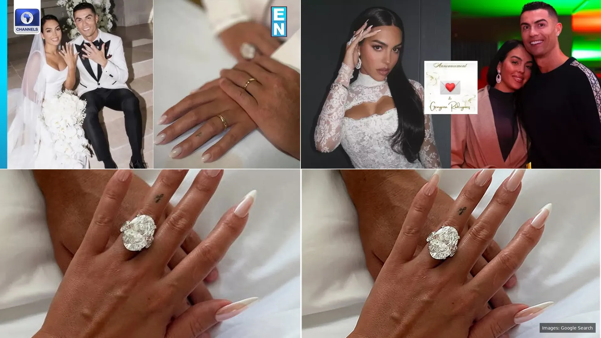 Georgina Rodríguez Sparkles in 250+ Carats for Cristiano Ronaldo's Wedding