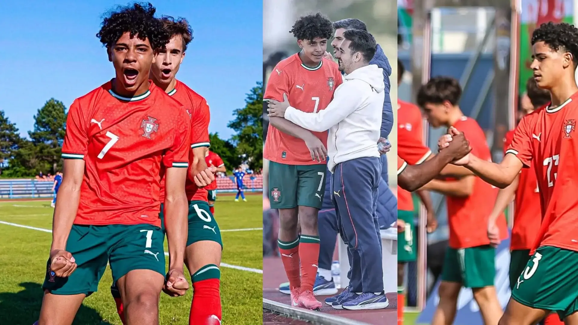 Cristiano Ronaldo Jr Scores His First Goal Ever for Portugal U-16 at Just 15 Years Old!