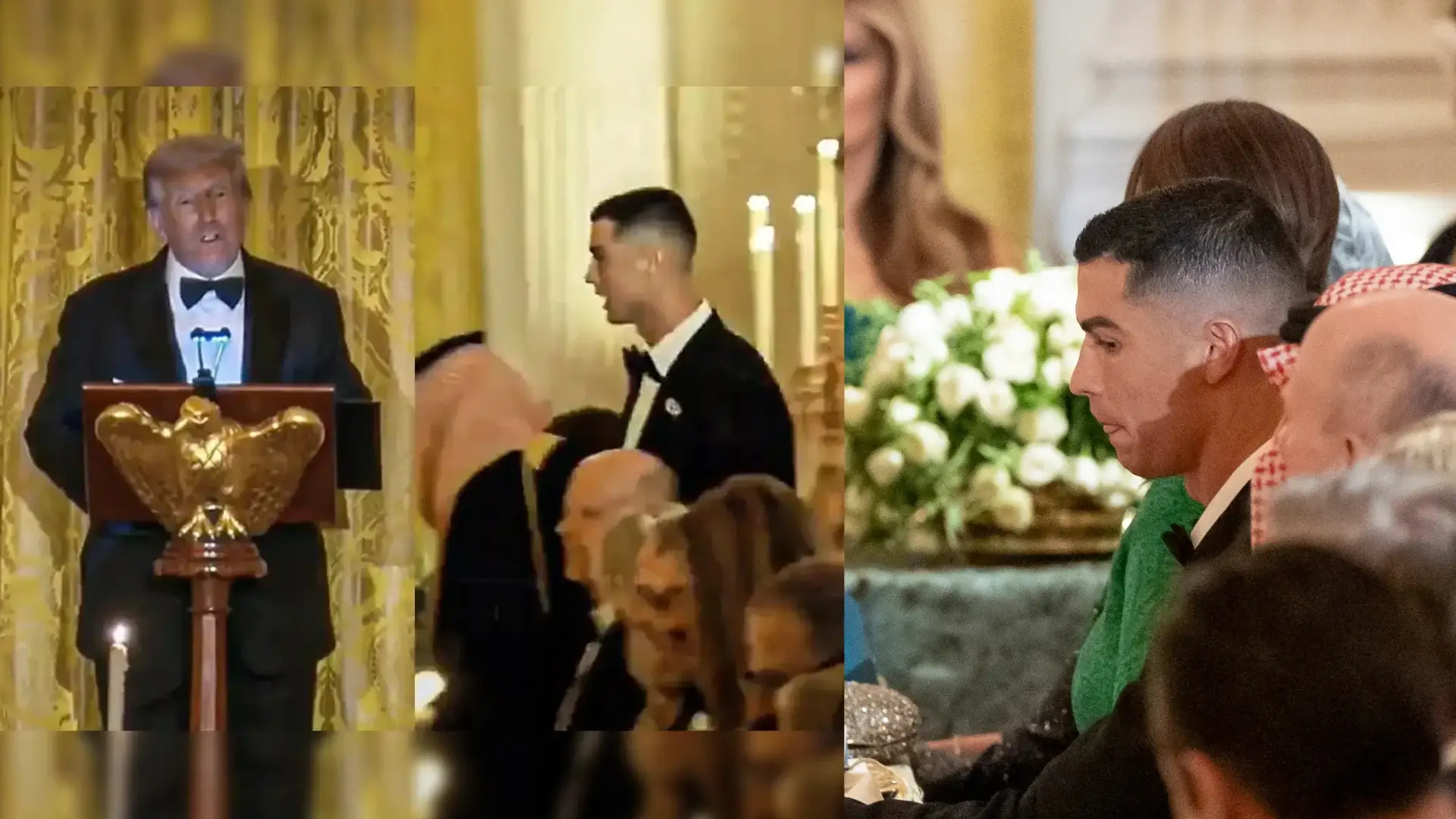 Cristiano Ronaldo Attends White House Dinner with U.S. President Donald Trump