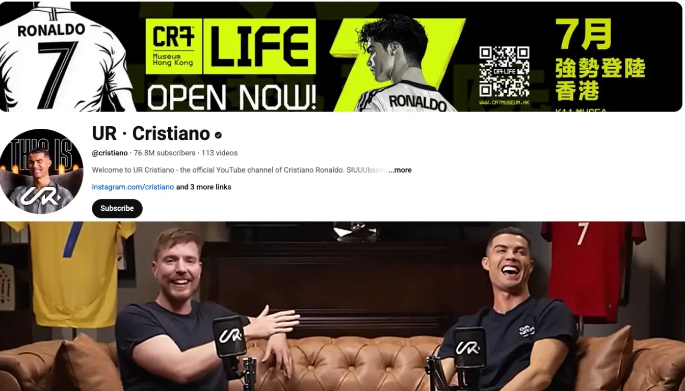 Inside Cristiano Ronaldo’s YouTube Fame: How His Videos Inspire Millions Worldwide