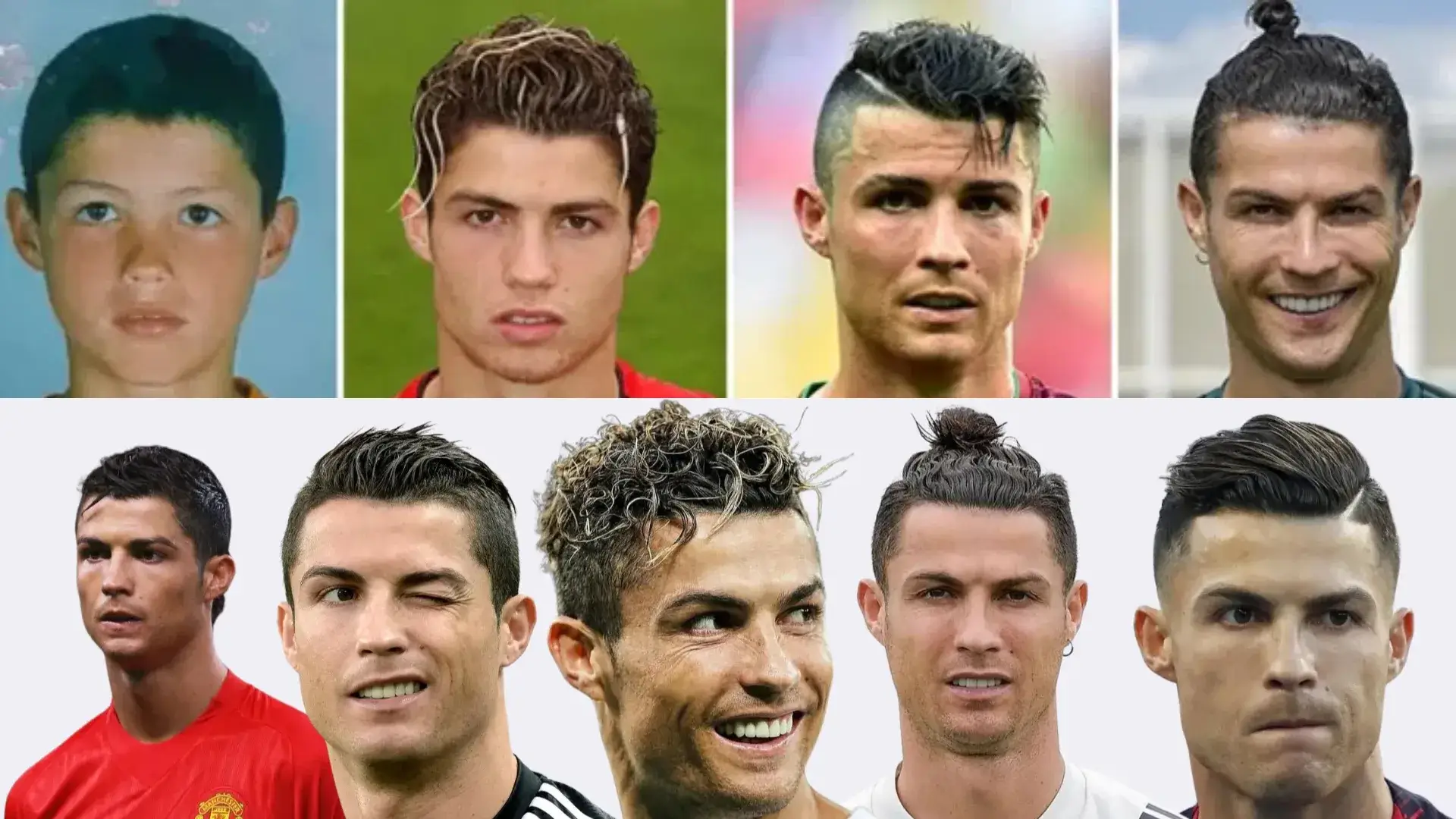 Evolution of Cristiano Ronaldo's Hairstyles Over the Years