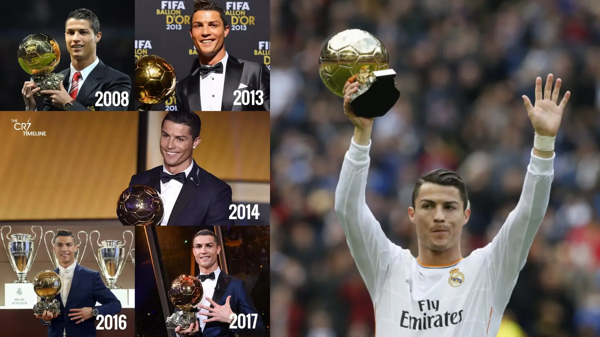 The Untold Story Behind Ronaldo’s Five Ballon d’Or Triumphs